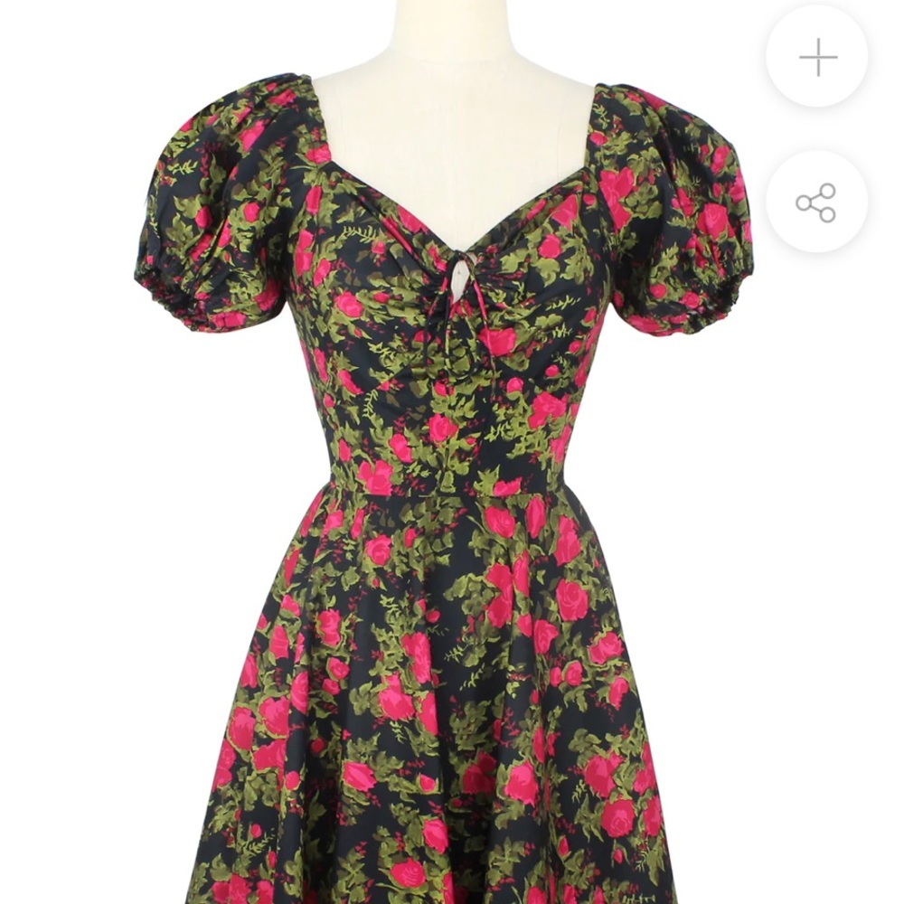 Trashy Diva Fairytale Rose Puff Sleeve L’amour Size 2